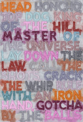 Mel Bochner, Head Honcho, 2023